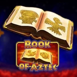 Logo of Book of Aztec from Amatic Industries at RollySpin Casino