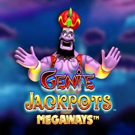 Logo of Genie Jackpots Megaways from Blueprint Gaming at RollySpin Casino
