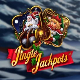 Jingle Jackpots slot logo by Dragon Gaming at RollySpin CasinoJingle Jackpots